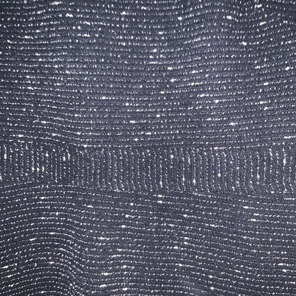 Loft A-line black and white knit weave dress. - Picture 3 of 8